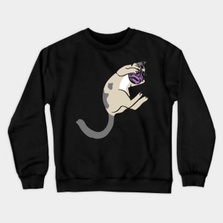 Cat playing with woolball Crewneck Sweatshirt